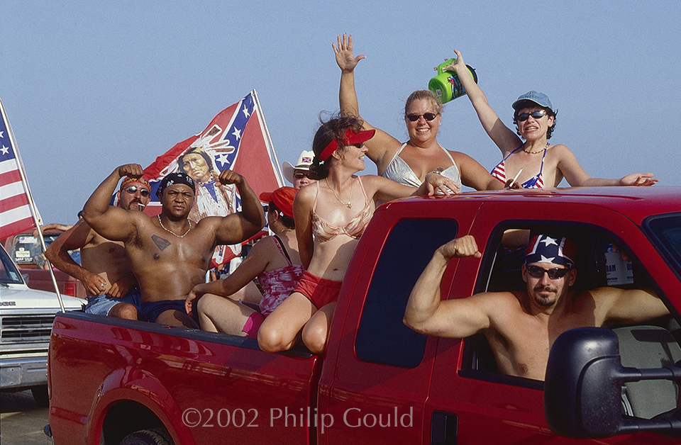 Patriotism; July Fourth; Holly Beach; Flags; Louisiana
